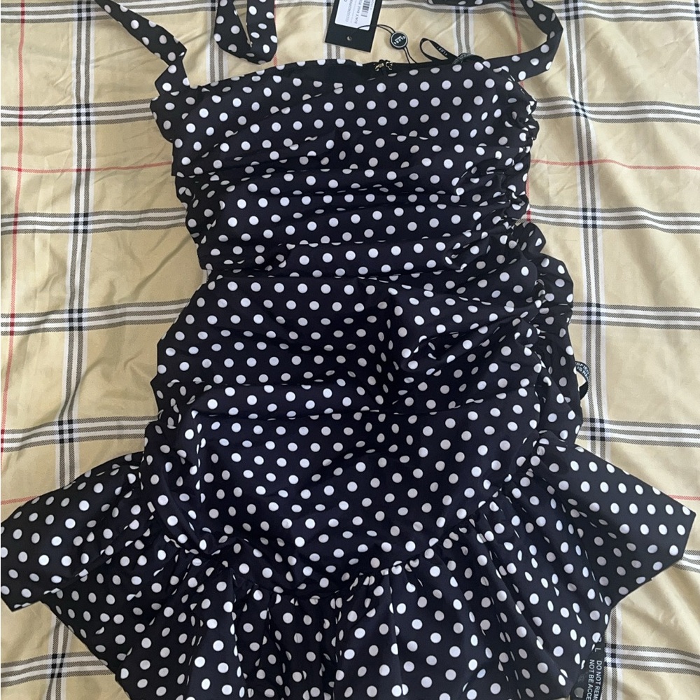 Chic Black based Gray Dress by Club London
